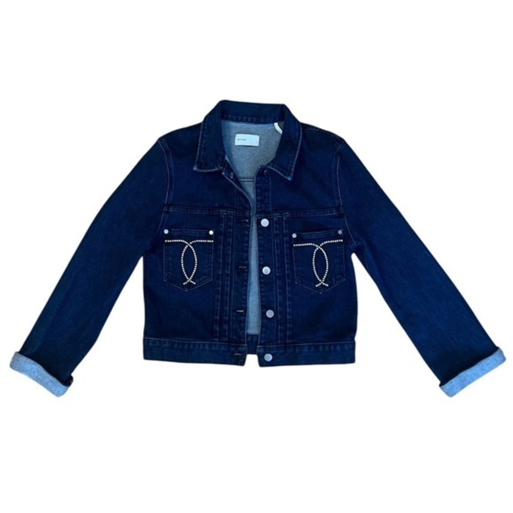 BLDWN Bedazzled Dark Wash Denim Jacket
